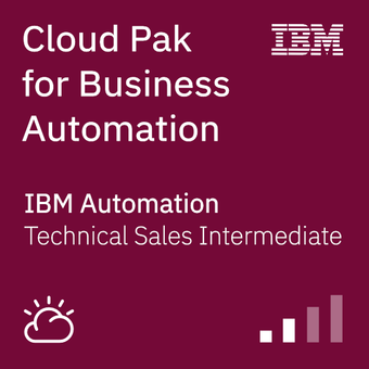 Cloud Pak for Business Automation badge